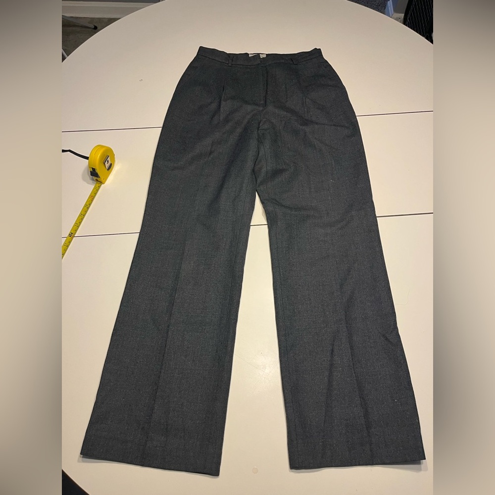 Brooks Brothers 346 size 6 gray wide leg trousers